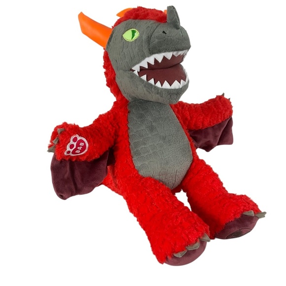 Build-A-Bear Great Wolf Lodge MagiQuest Charlock Red Dragon Plush 17” - Picture 2 of 12